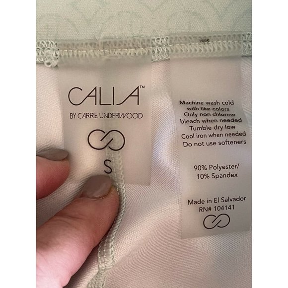 CALIA Carrie Underwood‎ Essential Tight Fit Capri Landscape Mint Green Womens S - Picture 10 of 10